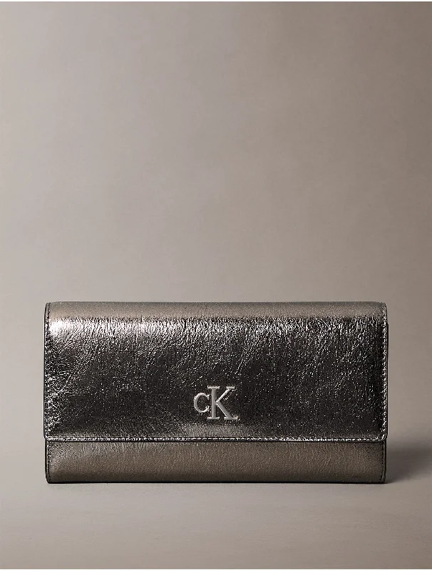 Women's Archive Hardware Reflective Wallet - Metallic