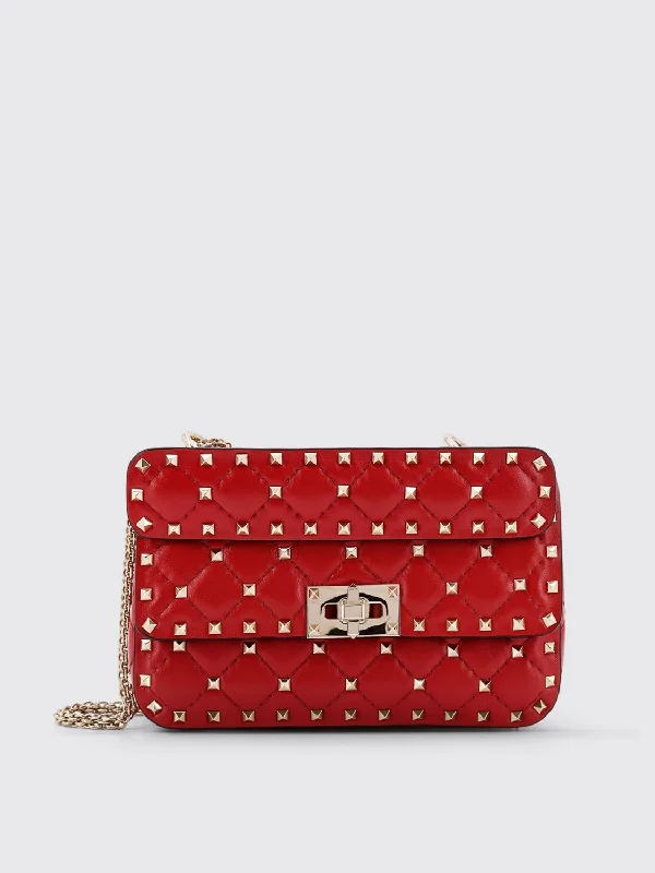 Women's Small Rockstud Spike Bag in Rojo | 5W0B0123NAP