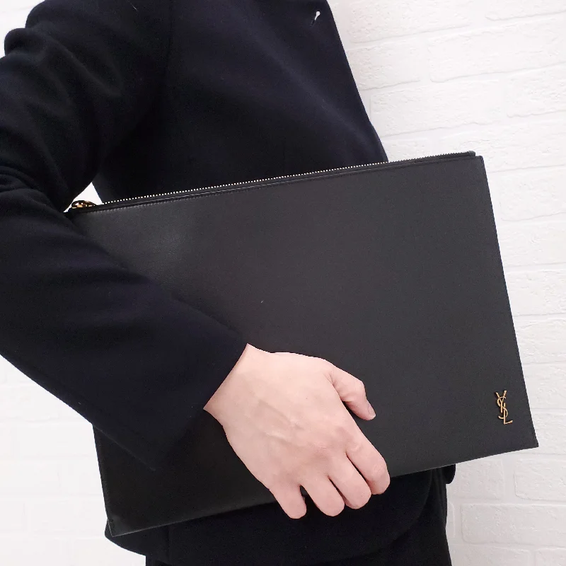 SAINT LAURENT BLACK ENVELOPE