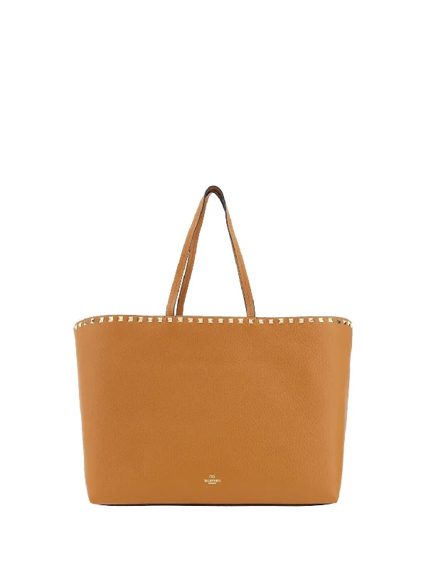 Women's Rockstud Tote Bag in Almondbeig | 5W2B0B70VSF