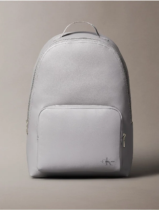 Men's Monogram Logo Campus Backpack - Grey