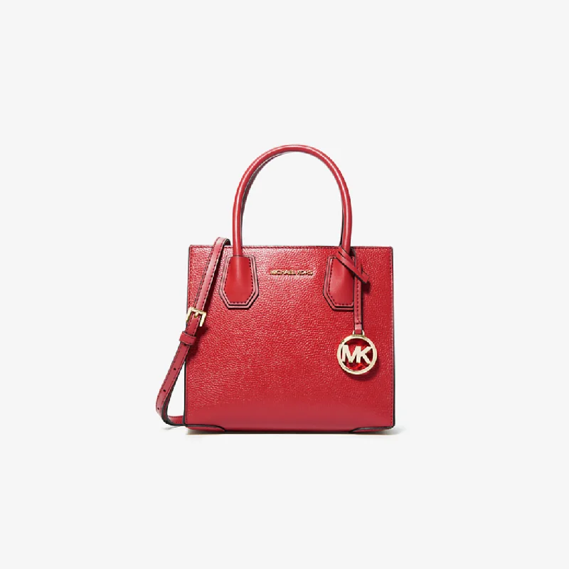 Michael Kors Mercer Medium Satchel In Bright Red