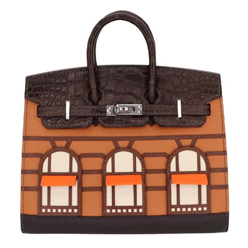 Hermès 20cm Birkin Sellier Faubourg House Day Palladium Hardware