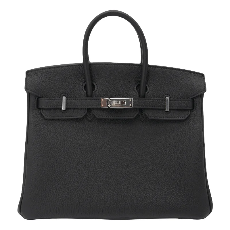 Hermès 25cm Birkin Black Togo Leather Palladium Hardware