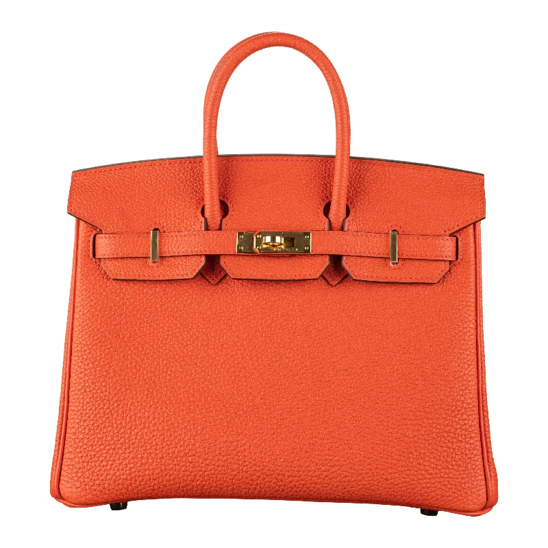 Hermès 25cm Birkin Capucine Togo Leather Gold Hardware