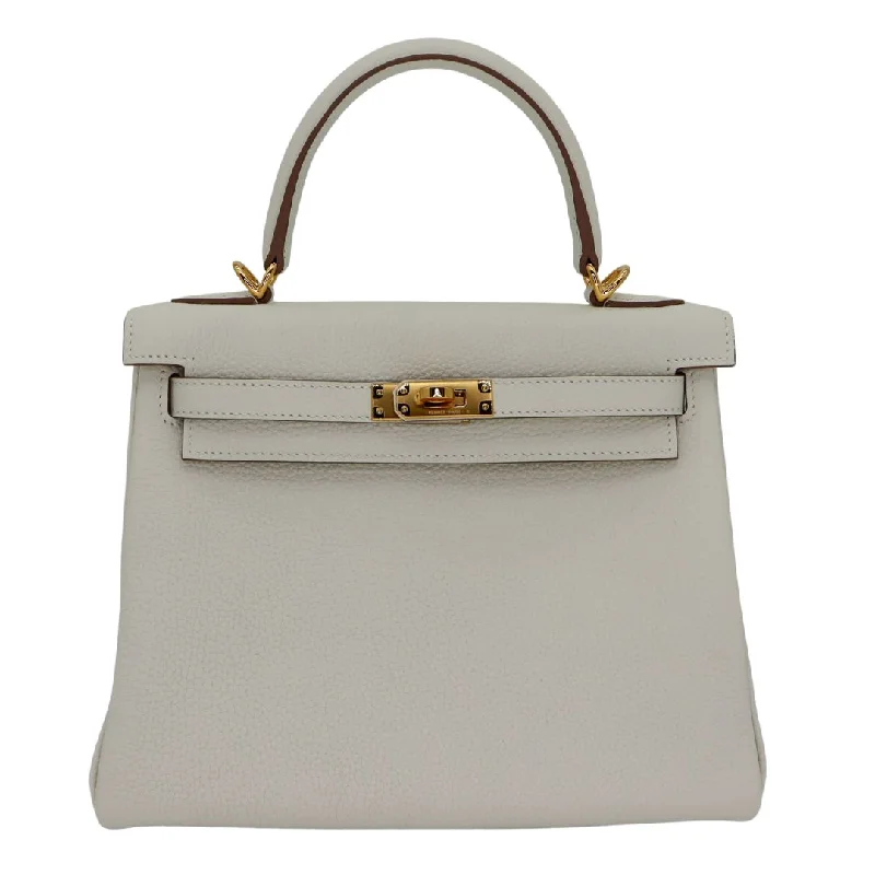 Hermès 25cm Kelly Retourne Mushroom Togo Leather Gold Hardware