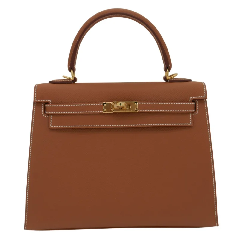 Hermès 25cm Kelly Sellier Gold Epsom Leather Gold Hardware