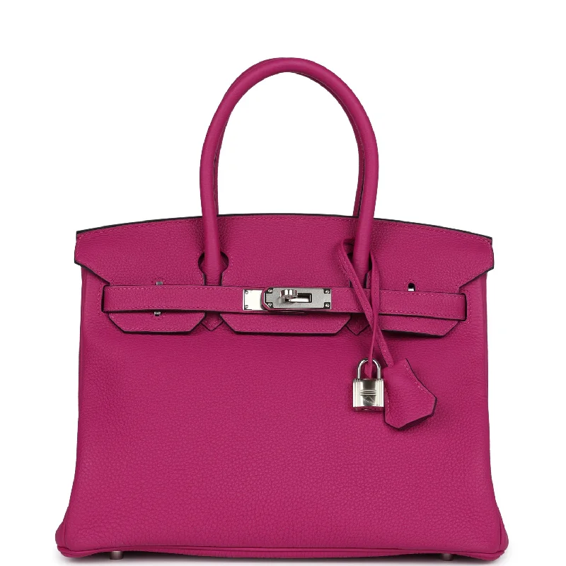 Hermes Birkin 30 Rose Pourpre Togo Palladium Hardware