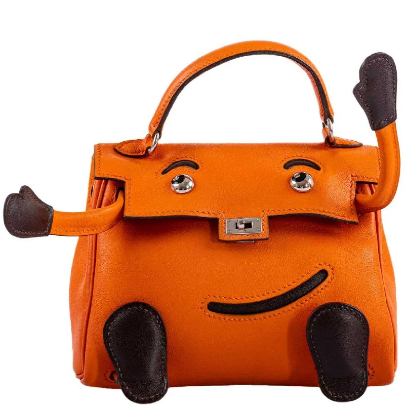 Hermès Kelly Doll Quelle Idole Orange H Gulliver Palladium Hardware