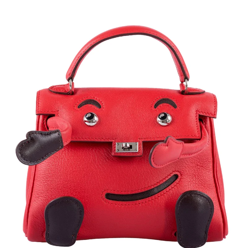 Hermès Kelly Doll Quelle Idole Rouge Vif Gulliver Leather Palladium Hardware