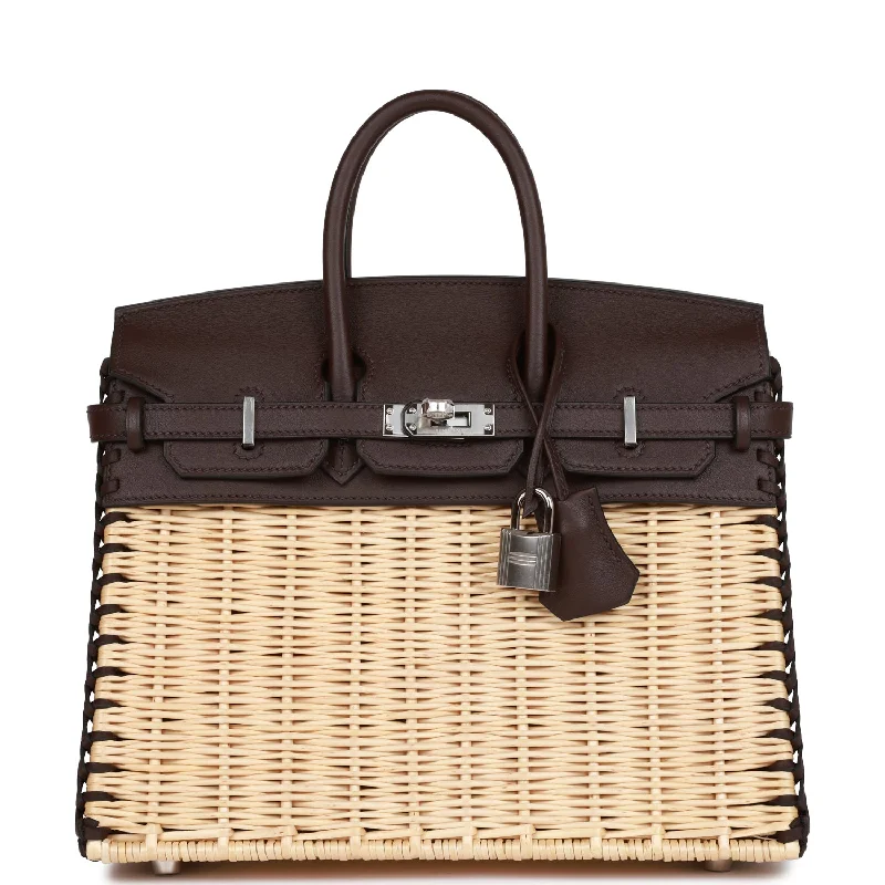 Hermes Picnic Birkin 25 Rouge Sellier Swift Palladium Hardware