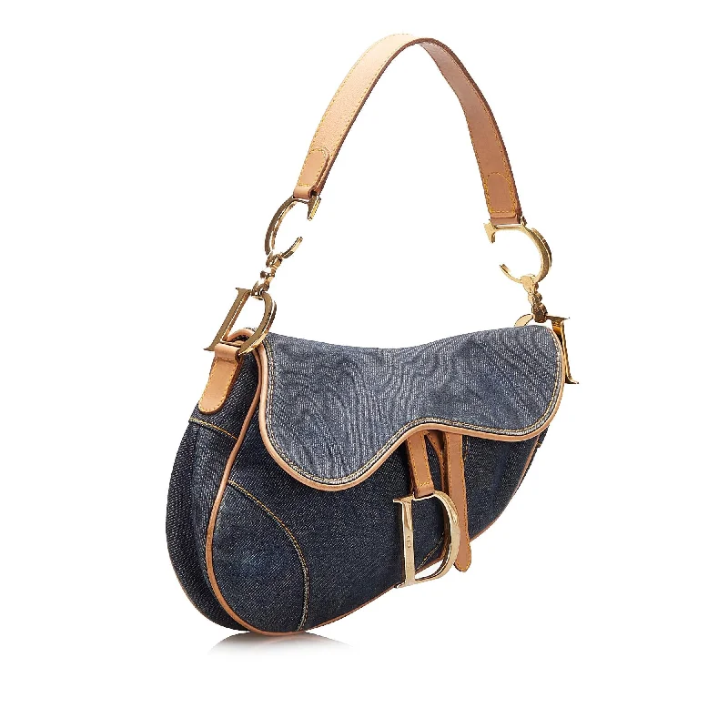 Dior Denim Saddle Bag (35475)